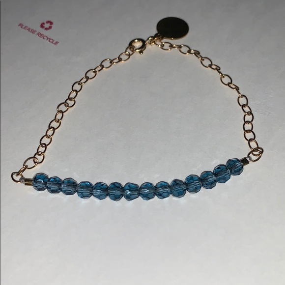 Glass Crystal Bead Bracelet - Picture 1 of 2
